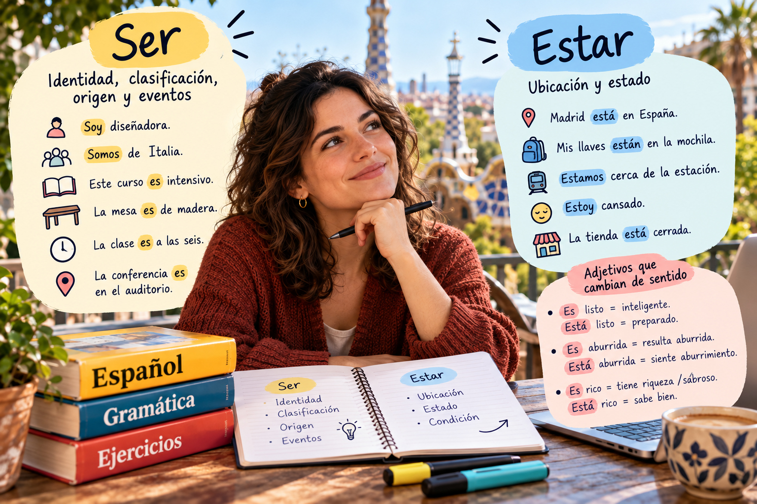 Ser y estar cómo elegir el verbo según lo que quieres decir