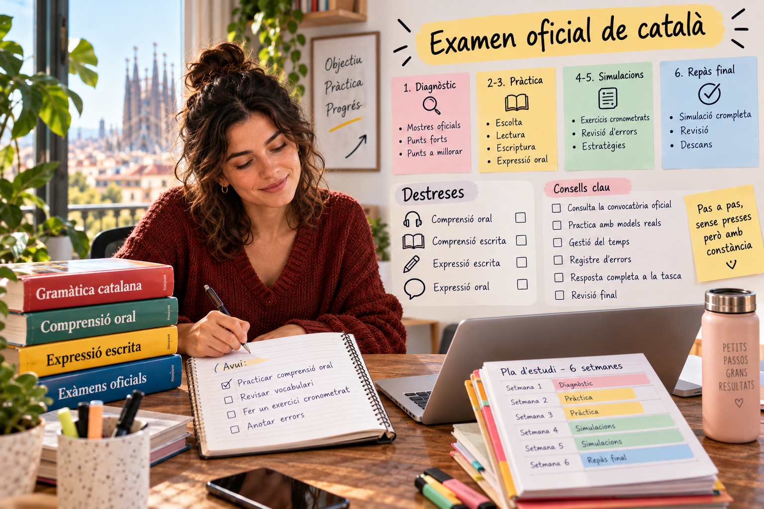 Cómo preparar un examen oficial de catalán con un plan realista