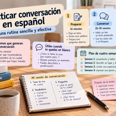 How to build a weekly Spanish conversation routine