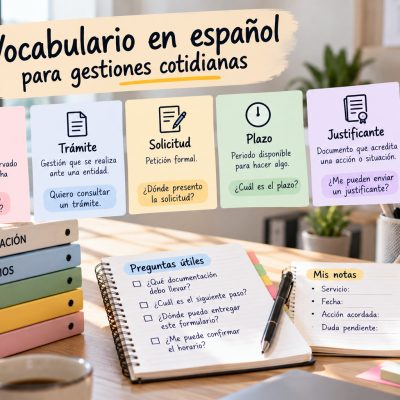Spanish vocabulary for everyday paperwork in Barcelona